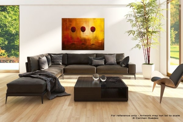Three Alone but Together – Large Abstract Art