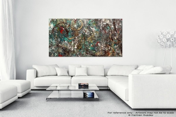 The Gold Ring – Oversized Abstract Art Painting