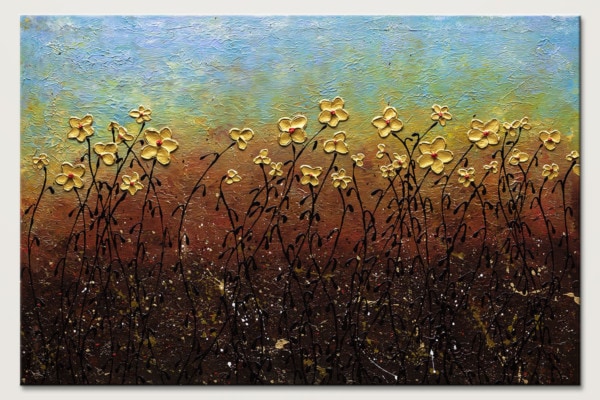 All That Glitters Modern Flower Painting Id80