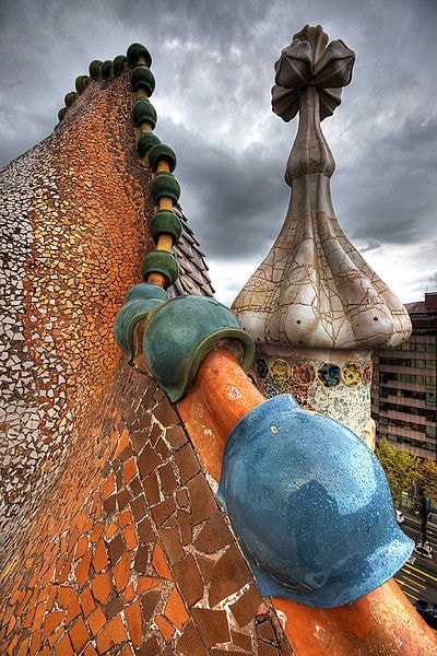 Antoni Gaudi Casa Batllo Roof Antoni Gaudi Casa Batllo Roof