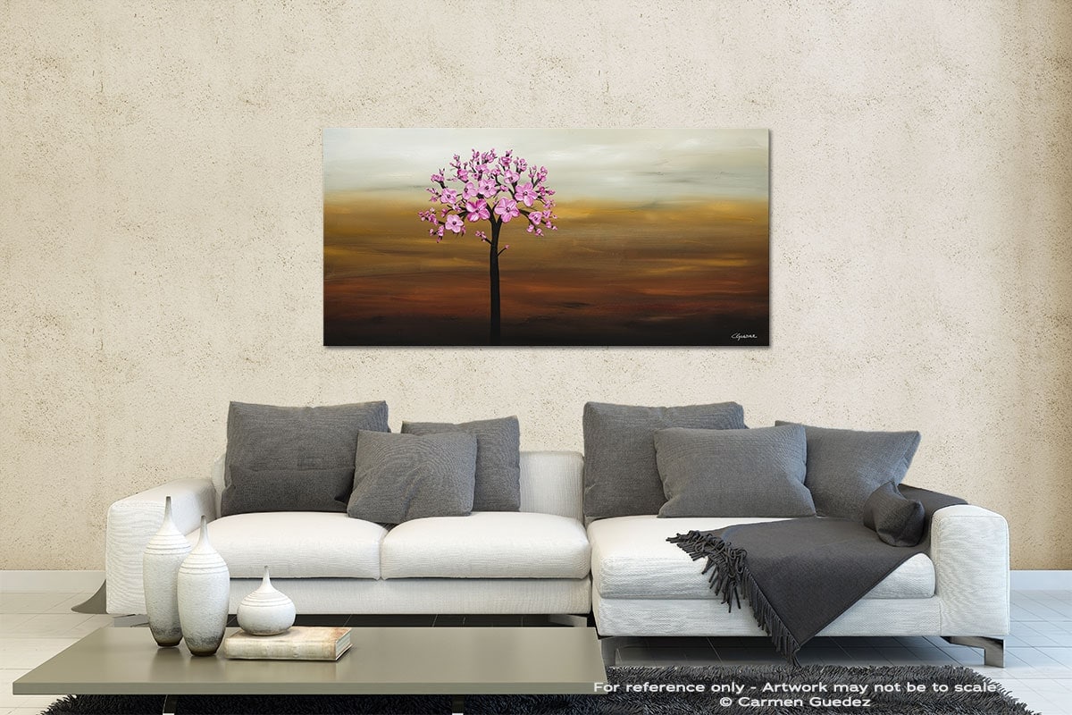 Cherry Blossom Contemporary Abstract Art Id35
