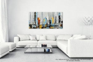 City Limits – Cityscape Abstract Art Painting