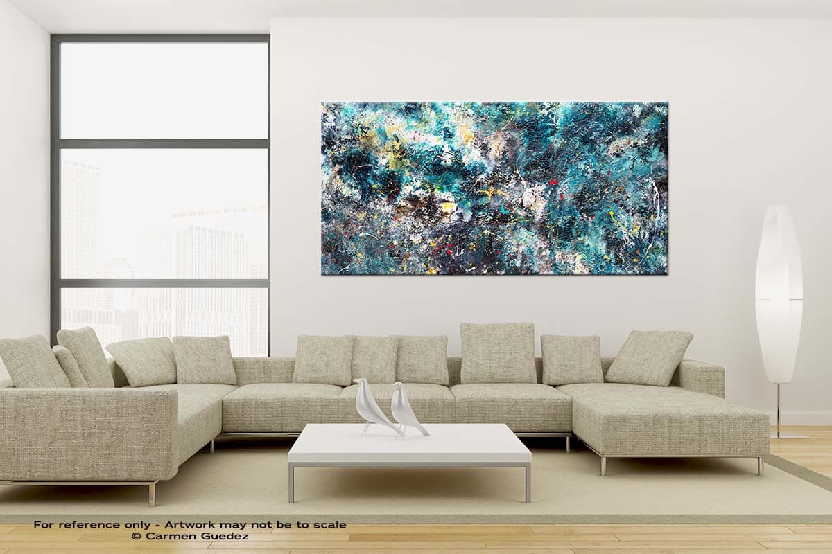 Cosmos Large Canvas Abstract Painting Id6
