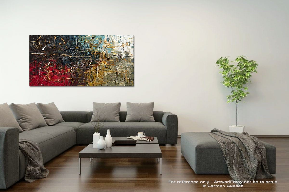Equilibrium Acrylic Gray Wall Art Painting Id34