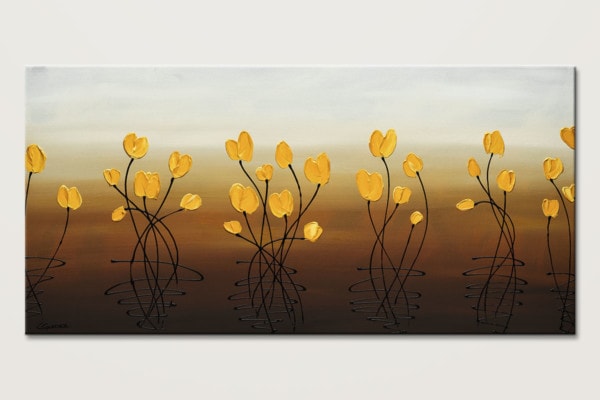 Flower Frenzy Abstract Wall Art Painting Id80