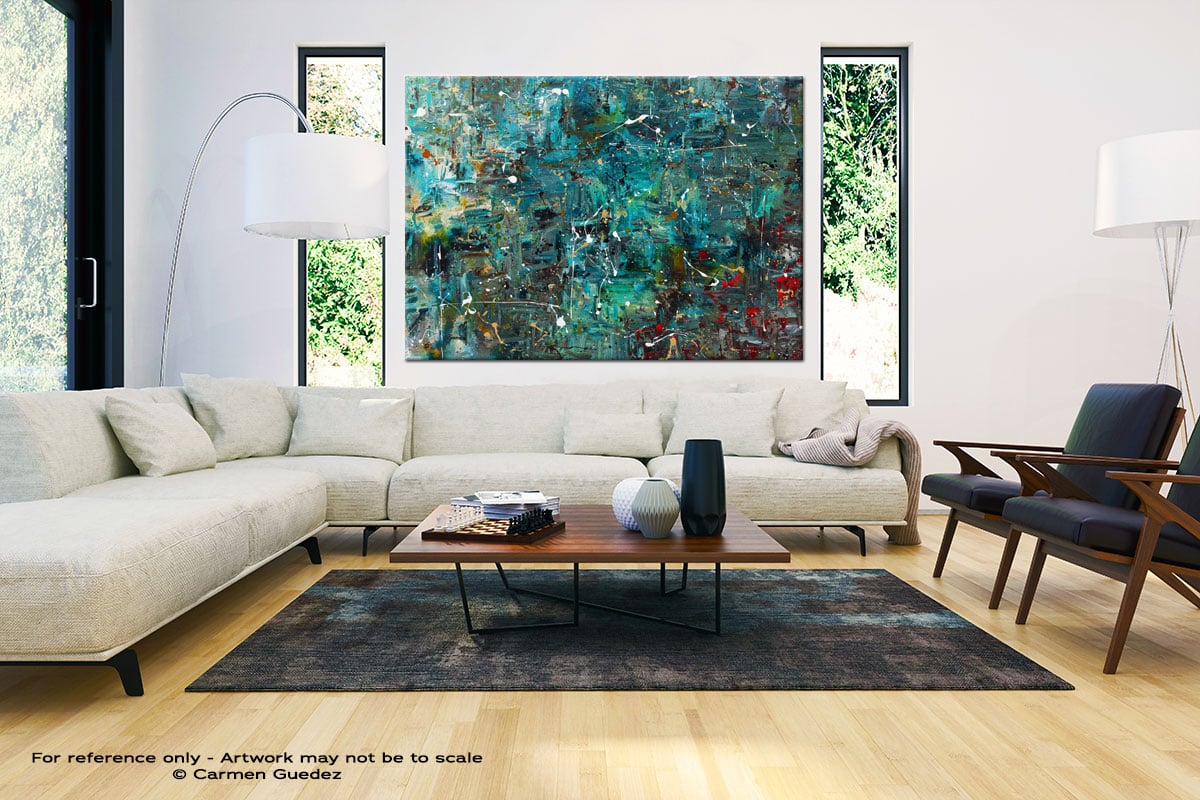 Go For It Large Oversized Abstract Canvas Painting Id23