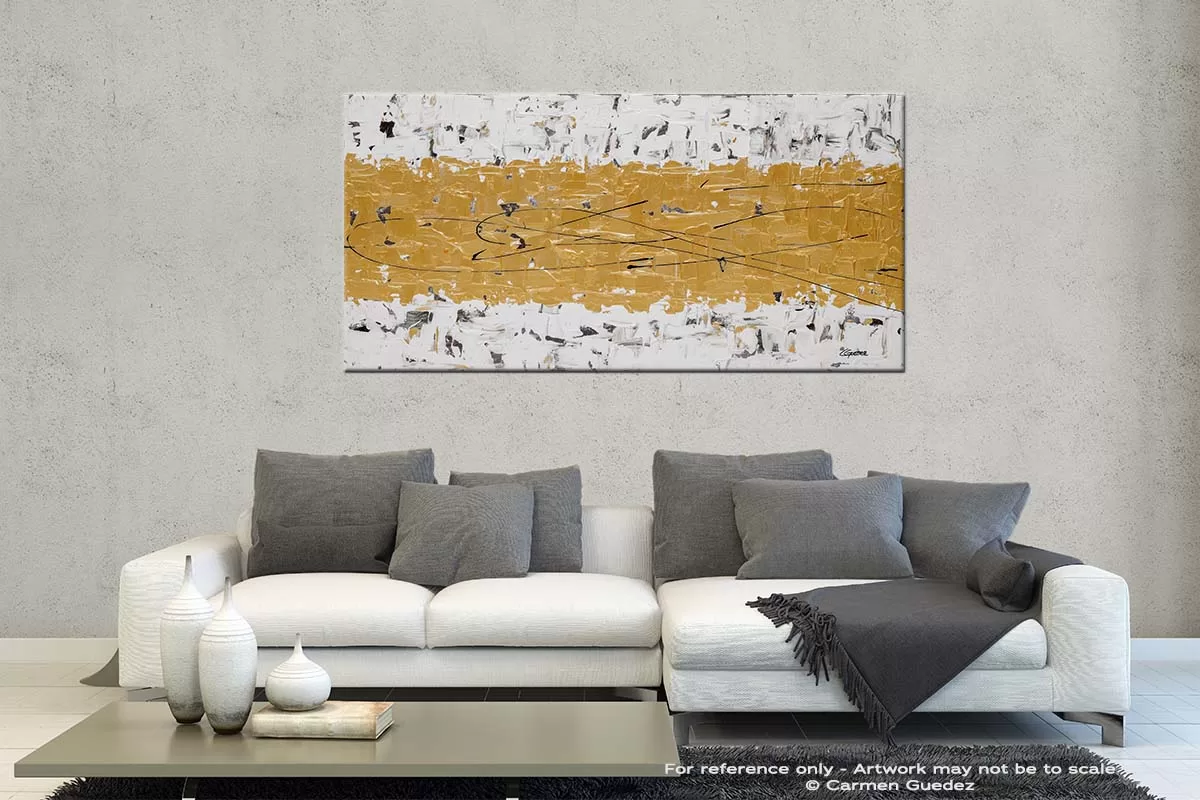 Gold Valley Contemporary Abstract Art Id35