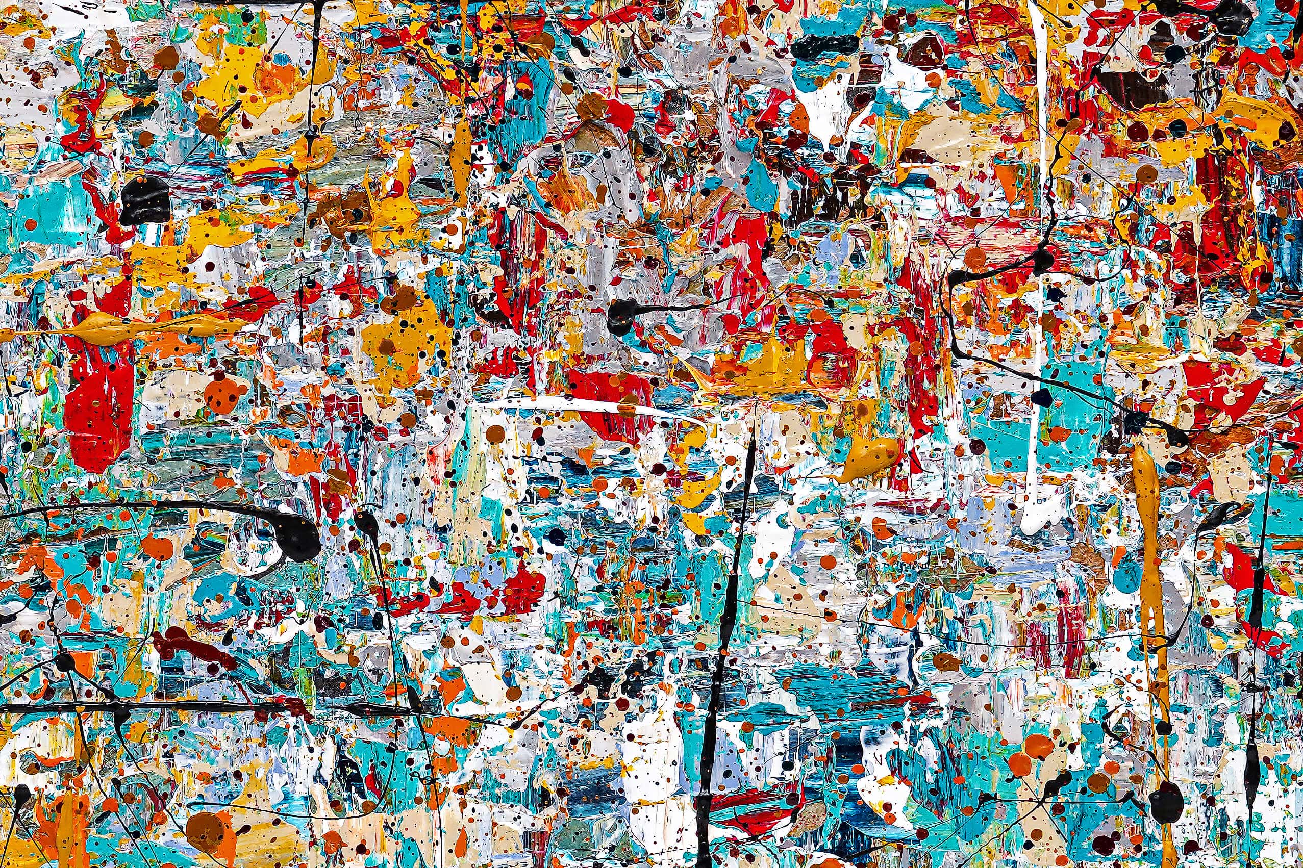 Happily Ever After Abstract Art Painting Close Up Happily Ever After Abstract Art Painting Close Up