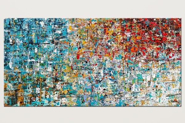 Happily Ever After Colorful Abstract Art