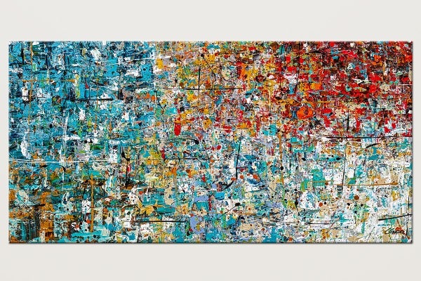 Happily Ever After Colorful Abstract Art