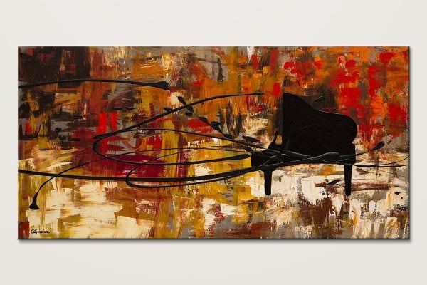 Abstract Art Painting Music for the Soul | Music Art/Jazz|Wall Art 