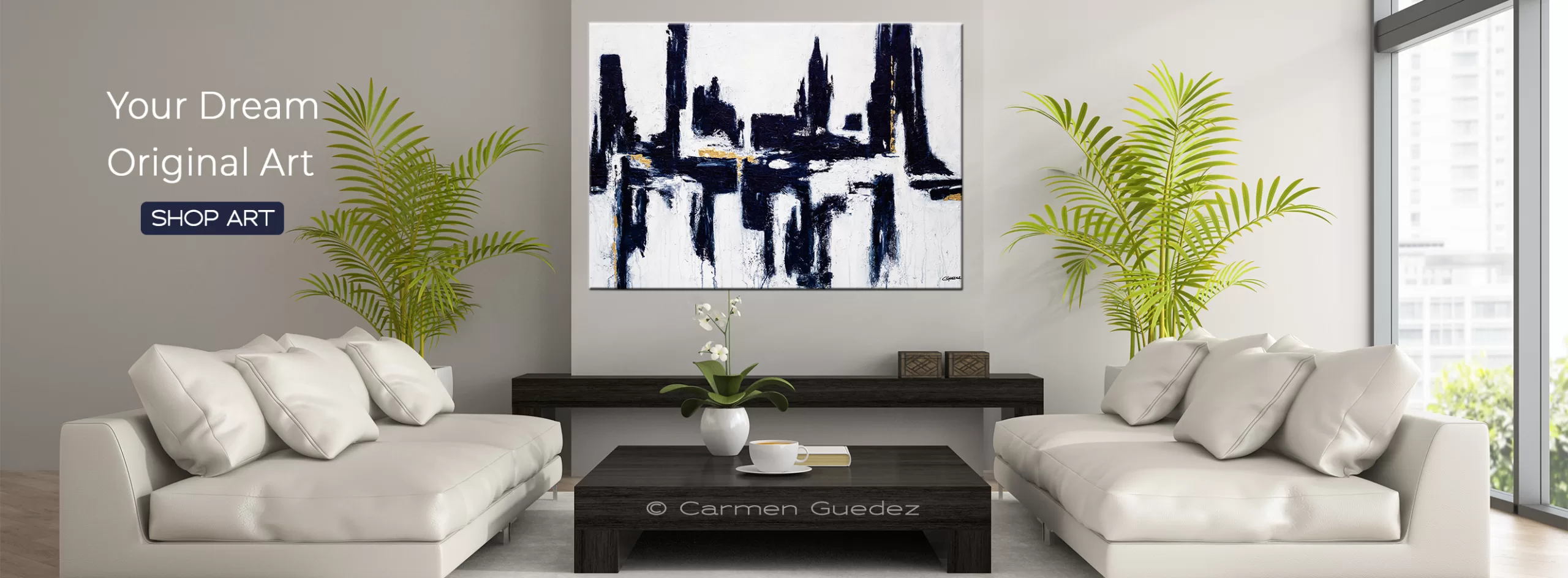 Large Abstract Art Canvas Painting For Sale
