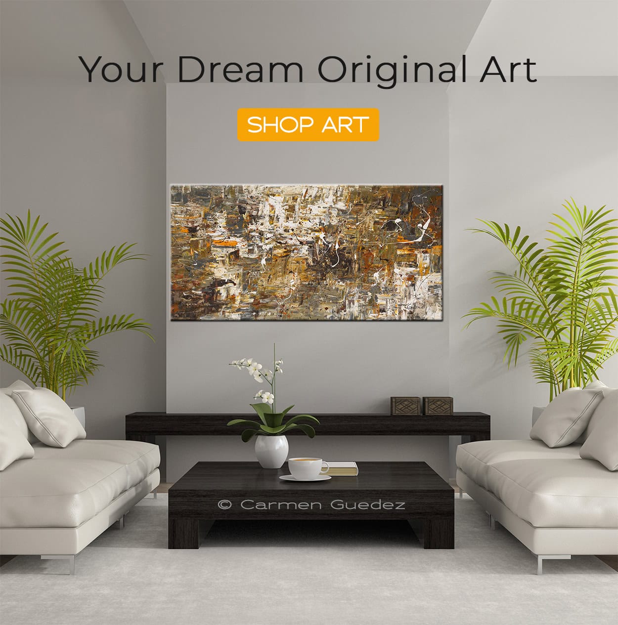 Above and Beyond - Large Abstract Painting