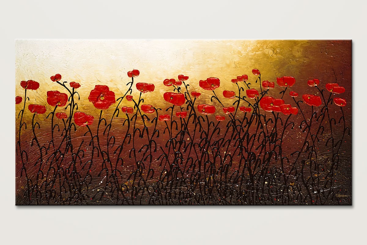 Morning Hopes Floral Abstract Canvas Art Id80
