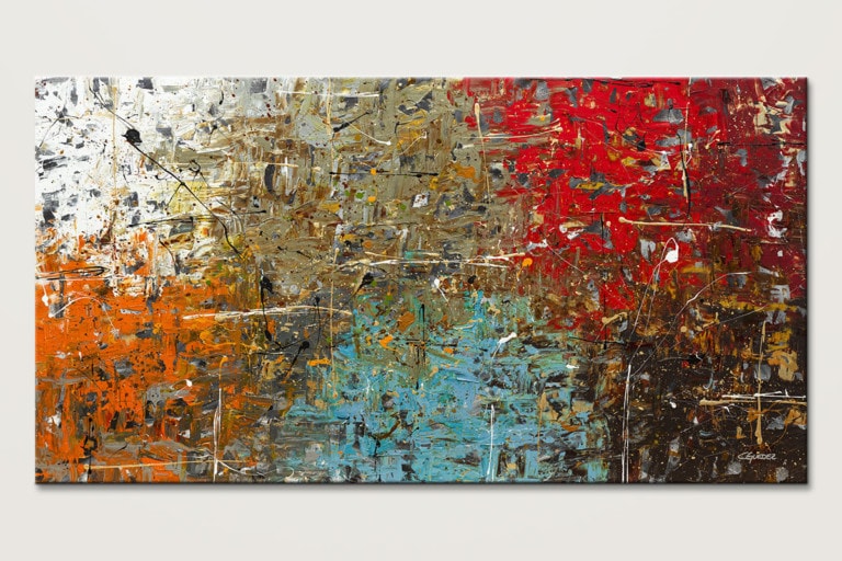 Colorful Modern Abstract Art Painting Now or Never | Large Modern ...