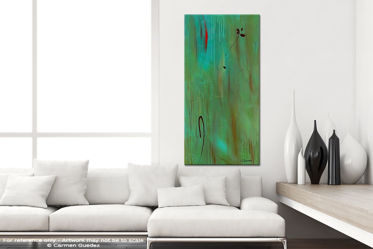 One And Only Vertical Abstract Art Canvas Painting Id44