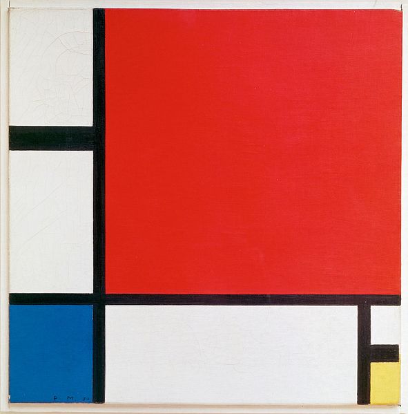 Piet Mondrian Composition Ii In Red Blue And Yellow
