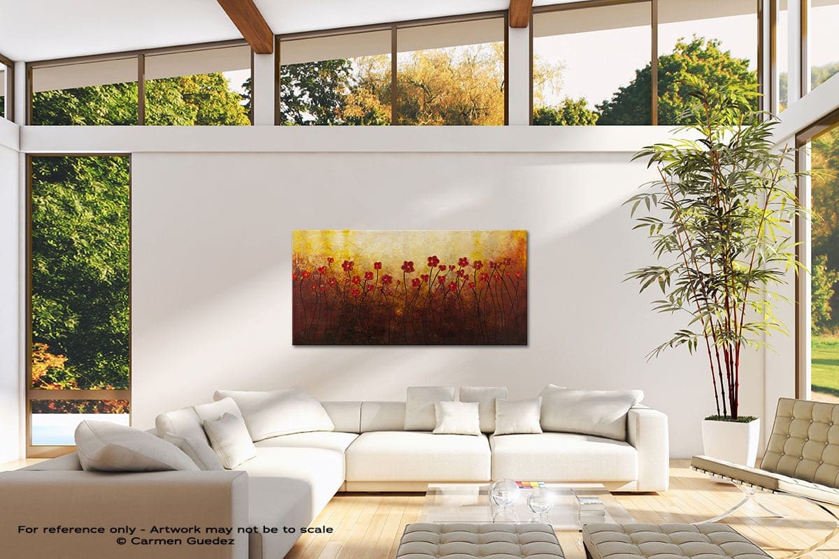 Sunrise Garden Modern Canvas Abstract Art Id38