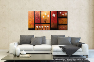 Sunset Garden – Original Abstract Art Painting