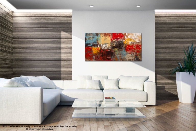 TGIF – Colorful Handmade Large Abstract Art