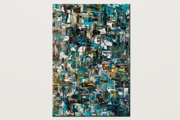 The Coast - One of A Kind Blue Abstract Art