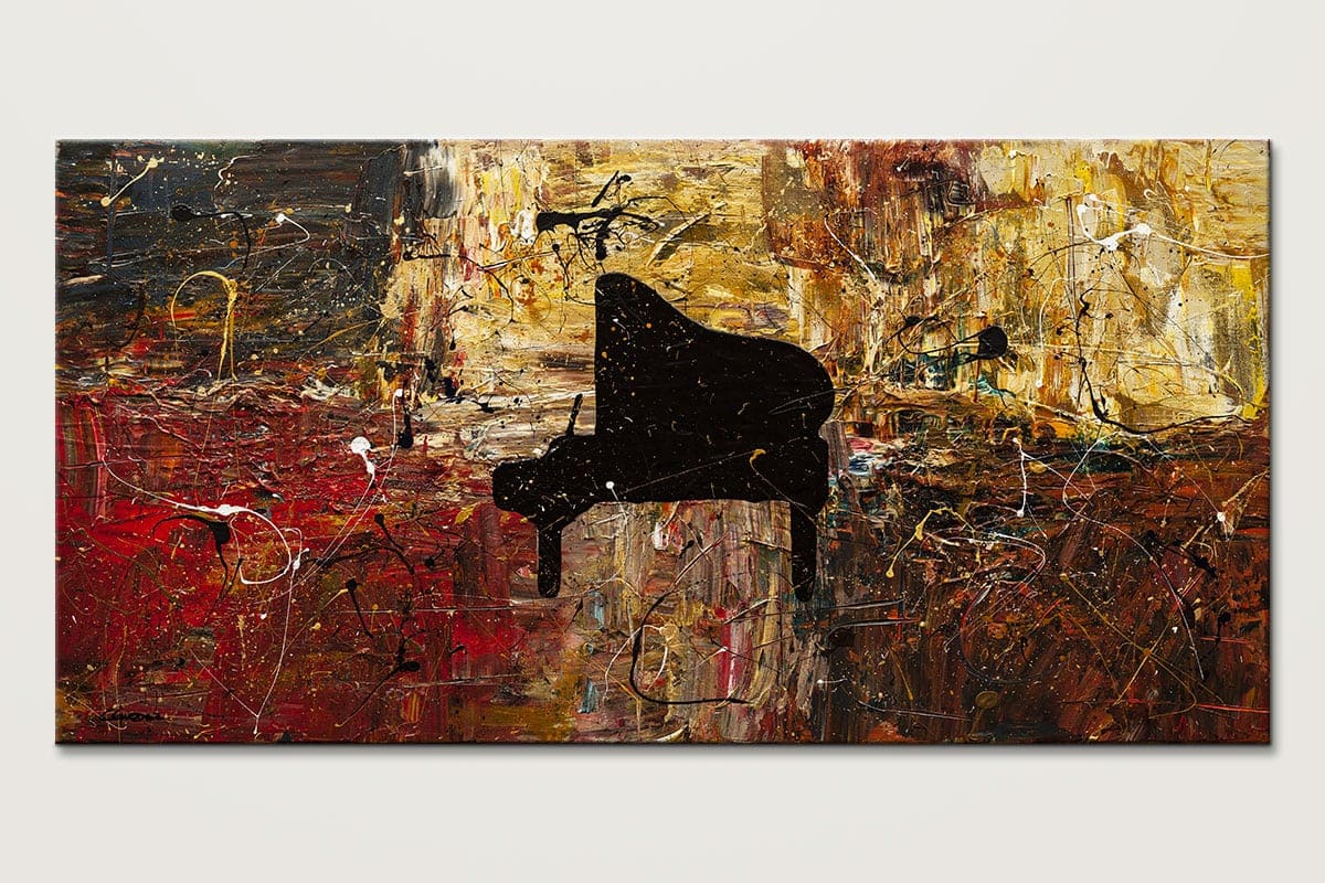 The Grand Finale Piano Abstract Art Painting Id80 1