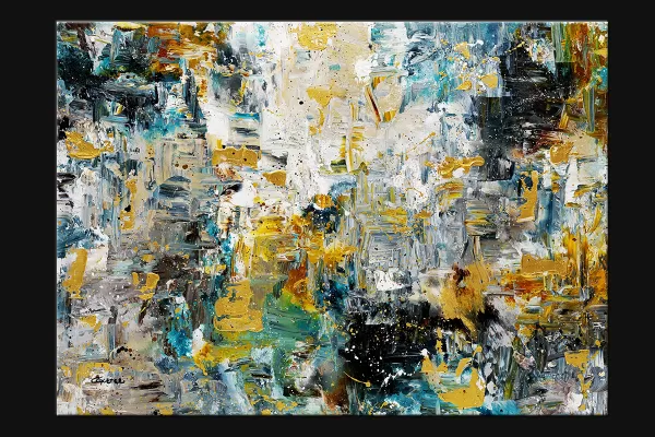 The Hills Acrylic Abstract Art Painting