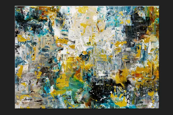 The Hills Acrylic Abstract Art Painting