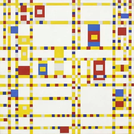 The Most Famous Abstract Paintings of All Time - Broadway Boogie Woogie by Piet Mondrian