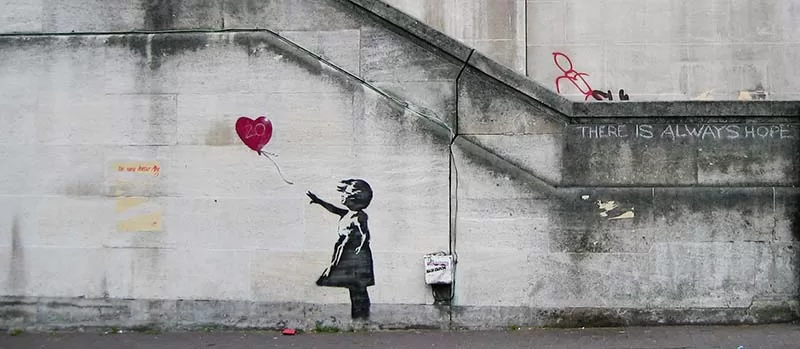 The Most Famous Contemporary Artwork - Girl With Balloon by Banksy