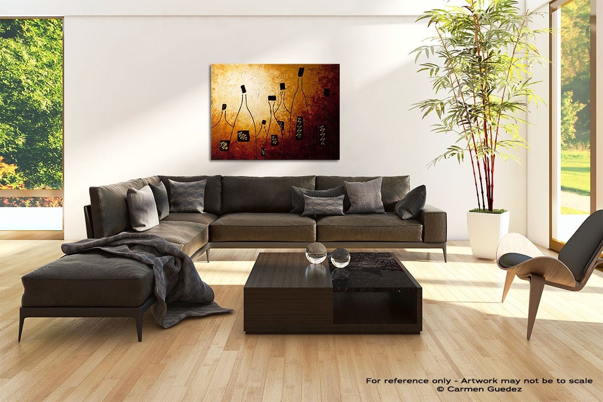 Vins De France Abstract Painting Modern Home Id69
