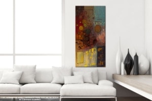 Voila – Vertical Abstract Art Painting
