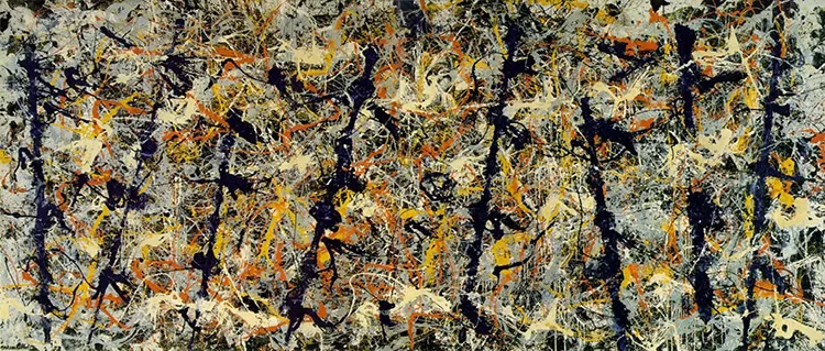 What Is Abstract Art Definition and Examples - Blue Poles By J. Pollock