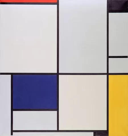 What Is Abstract Art Definition and Examples - Tableau 1 By Piet Mondrian